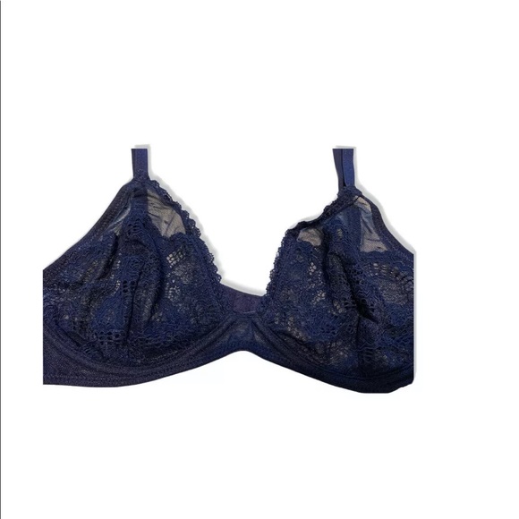 NWT Free People Triangle Bra Underwire Navy 34C - Picture 6 of 11